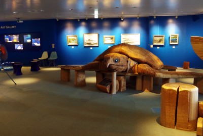 ギャラリー◆骨格化石から復元した史上最大のウミガメ、アーケロンの実物大彫刻！